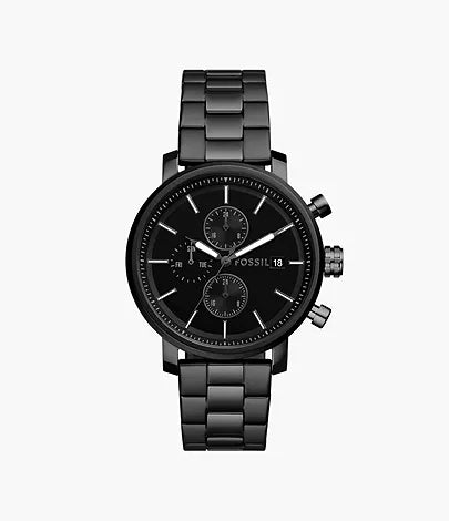 Rhett Multifunction Black Stainless Steel Watch